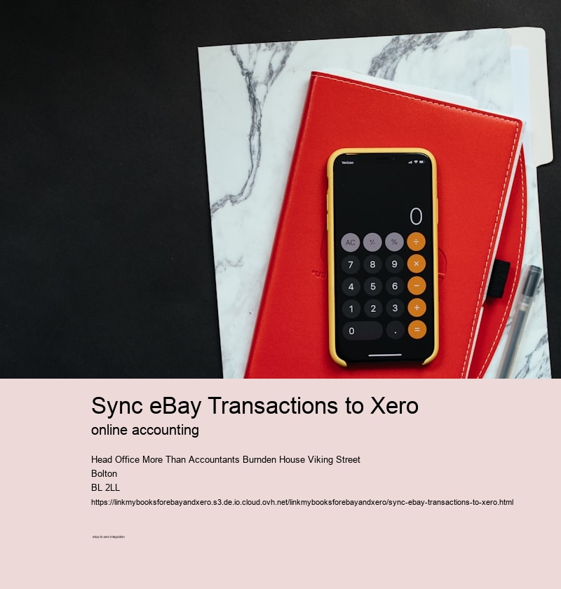 Sync eBay Transactions to Xero